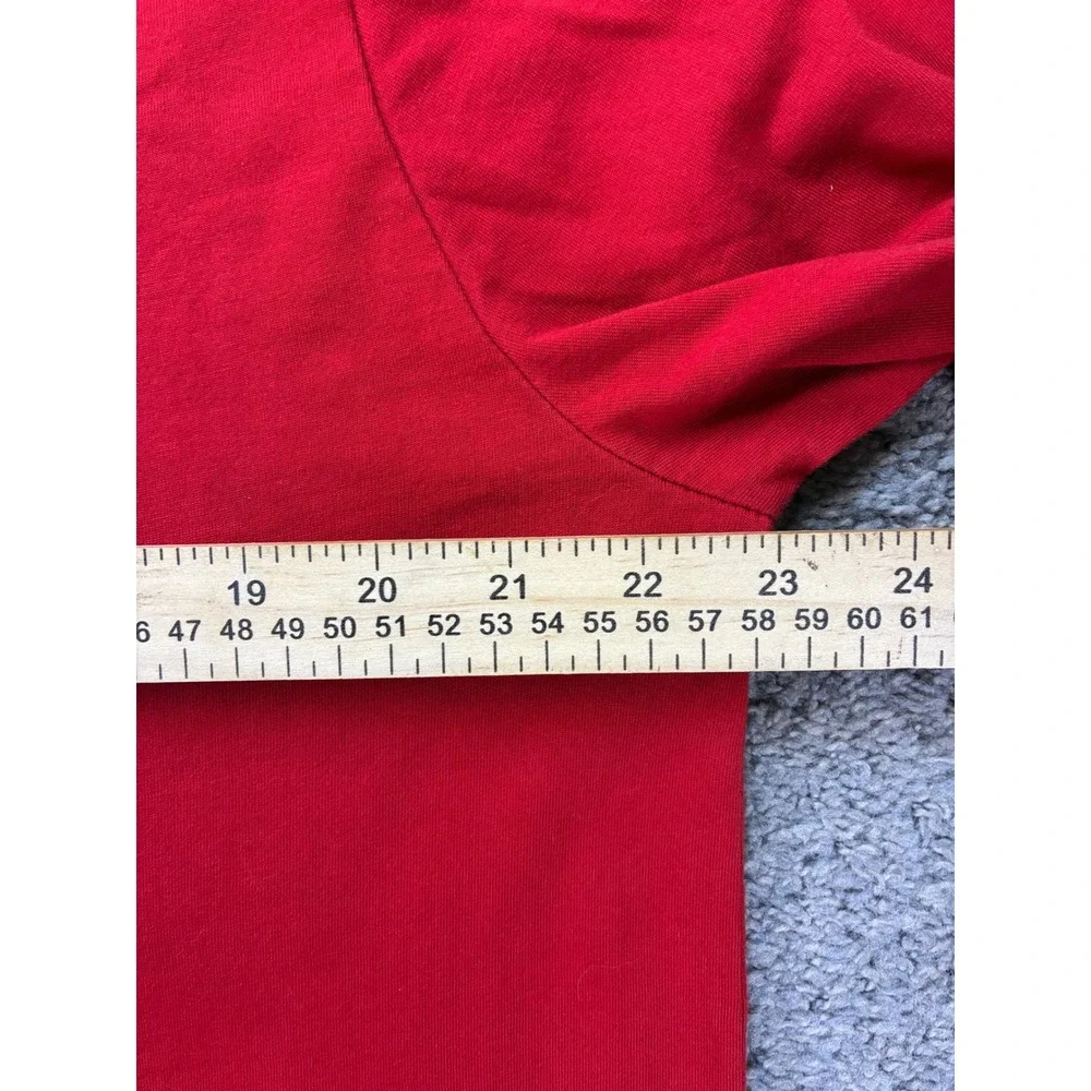 Polo Ralph Lauren Red Big Pony Long Sleeve Graphic T-Shirt Mens Large